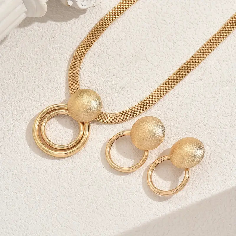 Desert Radiance – Middle Eastern Evening Jewellery Set (3pcs)