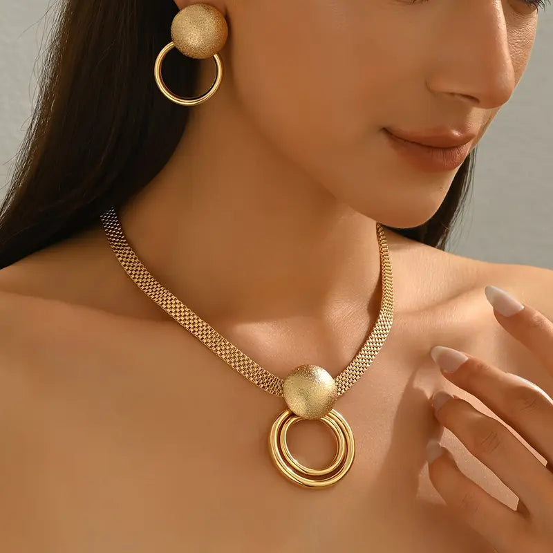 Desert Radiance – Middle Eastern Evening Jewellery Set (3pcs)