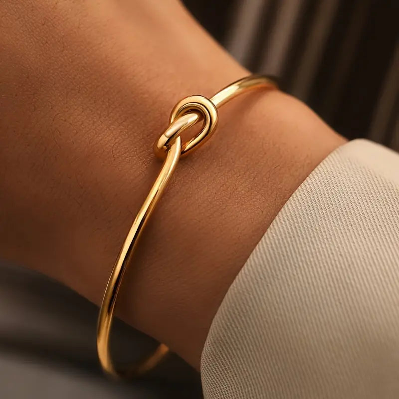 Twisted Gold Cuff Bracelet