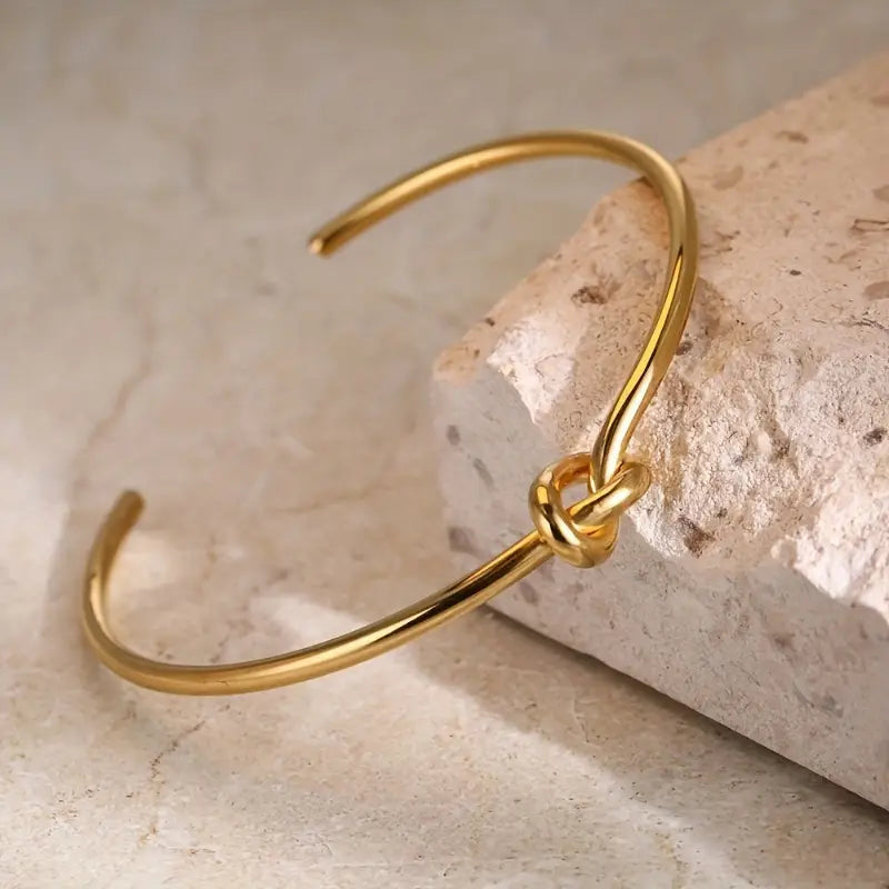 Twisted Gold Cuff Bracelet