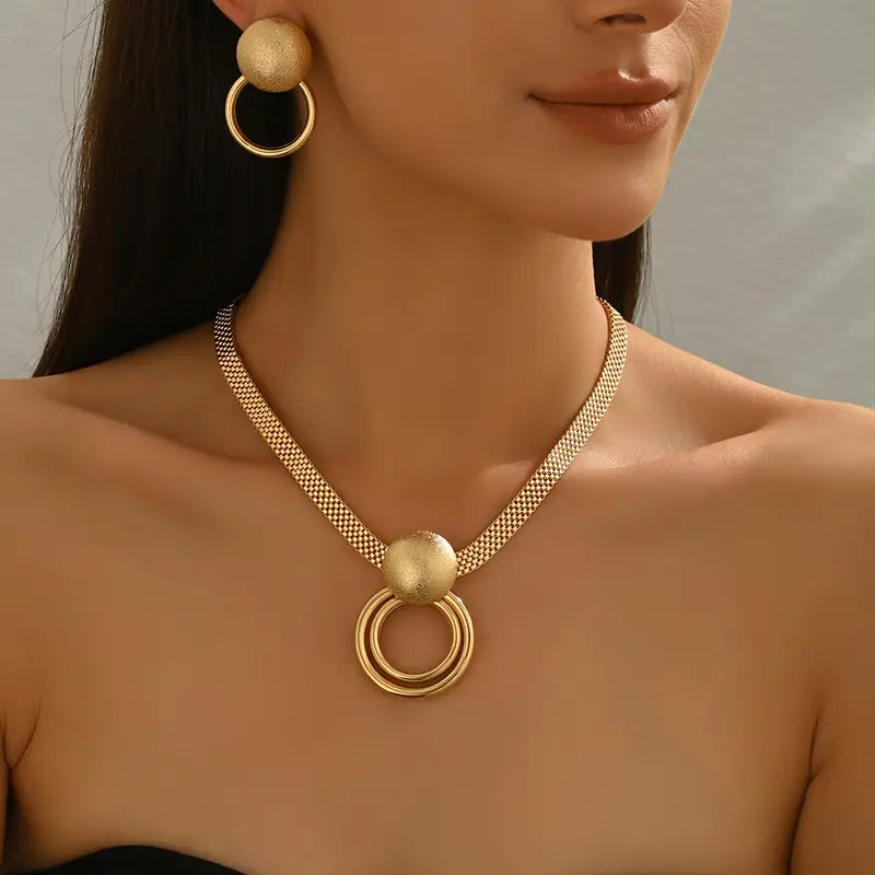 Desert Radiance – Middle Eastern Evening Jewellery Set (3pcs)