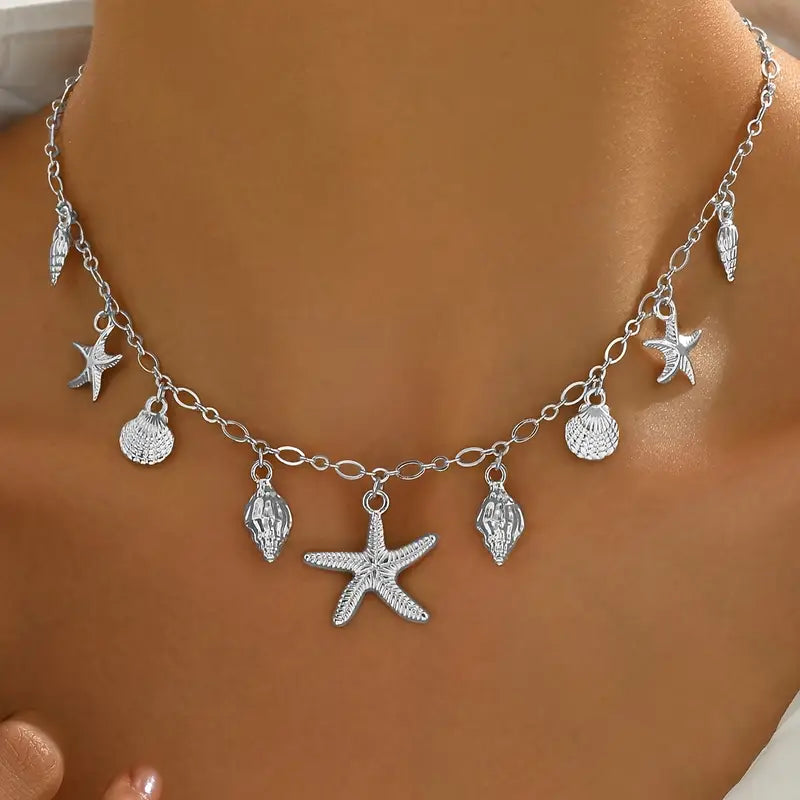 Ocean Charm Pendant Necklace