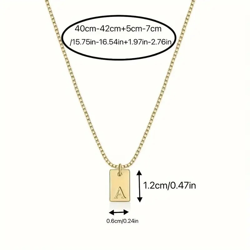 Golden Initial Necklace