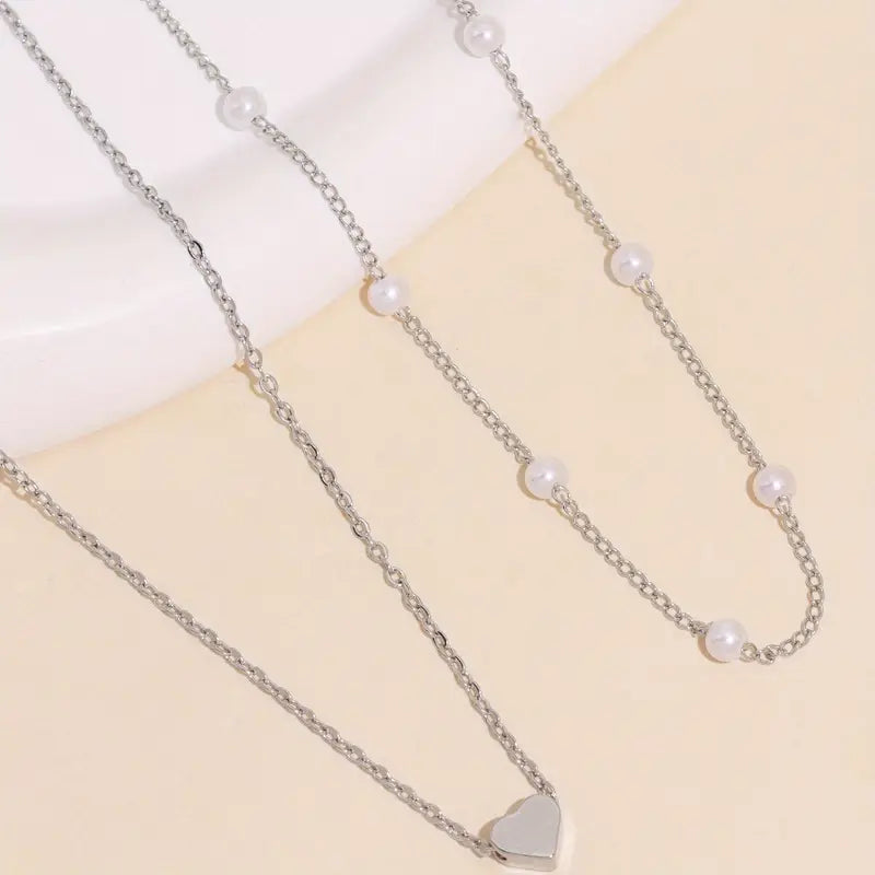 Heart Pendant Clavicle Necklace