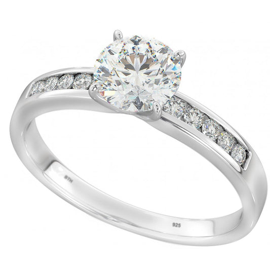 925 Sterling Silver Cubic Zirconia Ring